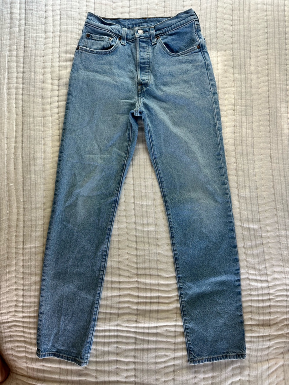 Levi's 501 Light Blue Denim Jeans, 26x30